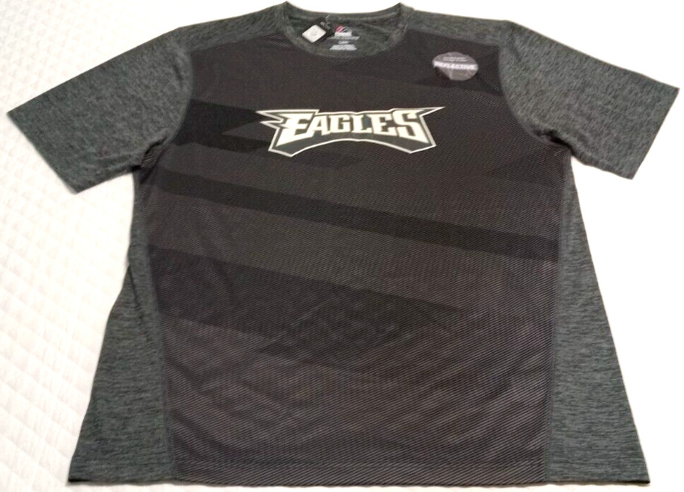 NWT Majestic Cool Base Philadelphia Eagles Men’s Large T-Shirt Dark Heather Gray