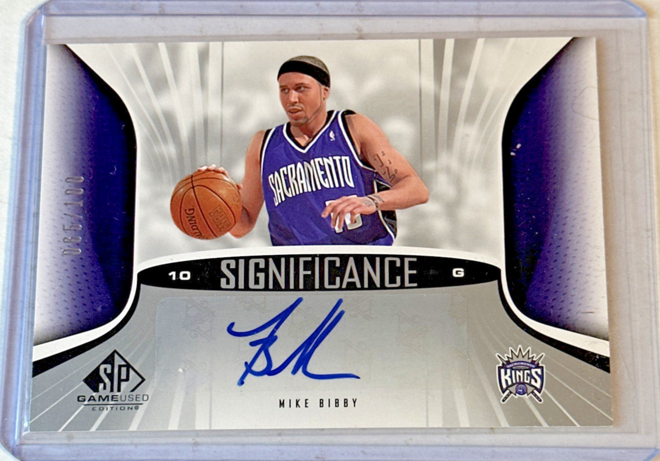 Mike Bibby 2006-07 SP Game Used Edition Significance Auto #SA-MB 65/100 Kings