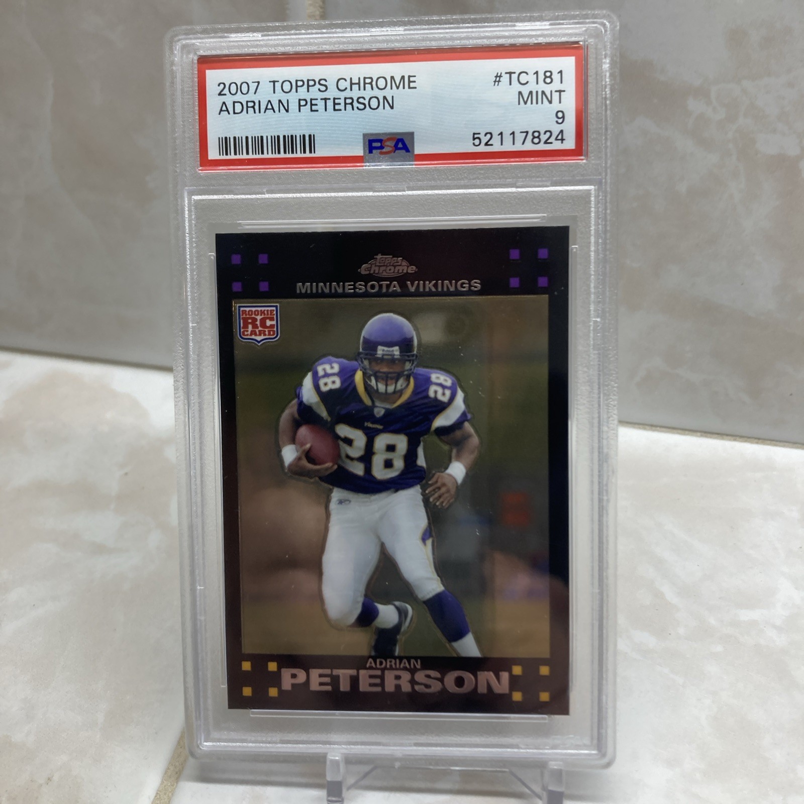 2007 Topps Chrome Adrian Peterson #TC181 Rookie RC