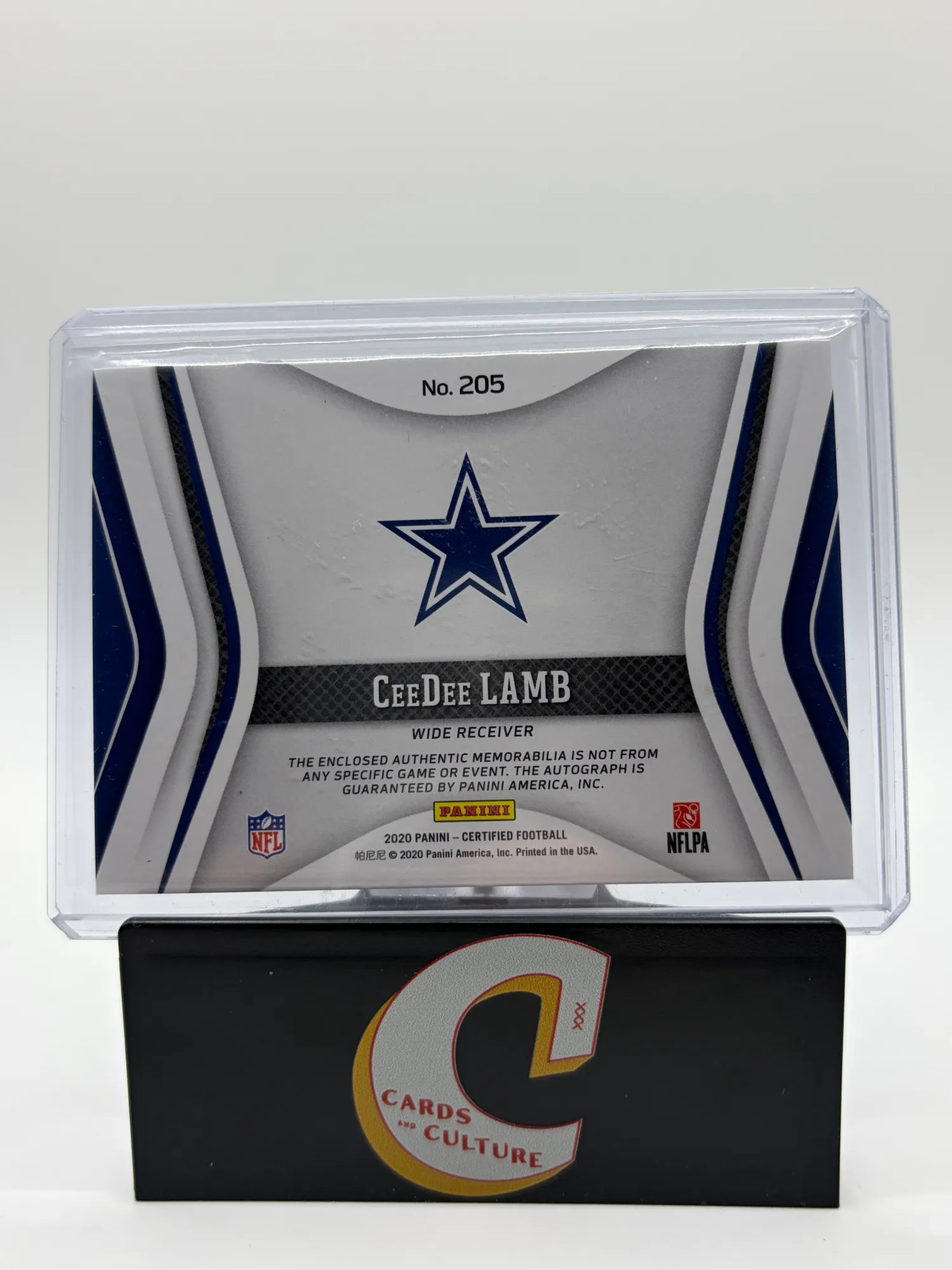 2020 Panini Certified Freshman Fabric CeeDee Lamb RPA/249