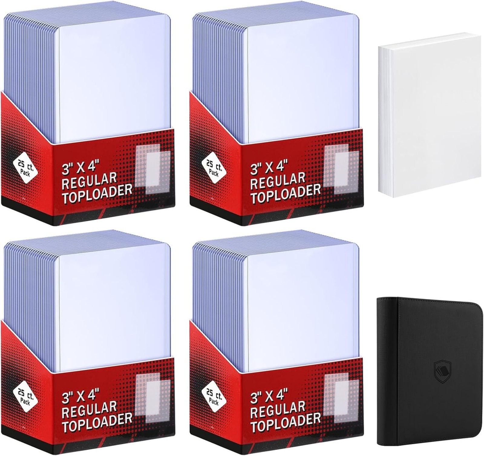 Card Sleeves Top Loaders for Cards 3×4 Inches, Card Protector for Sports and