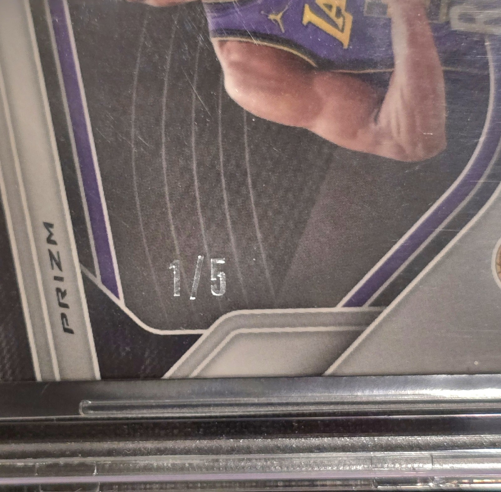 2024-25 Panini Prizm Black Rui Hachimura Gold Vinyl 1/5 FOTL BGS 9.5 Lakers