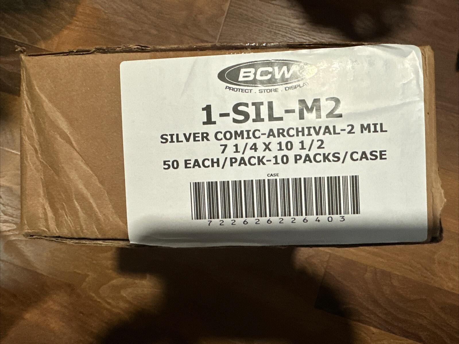 Case of 500 BCW Silver Age Comic Book 2 Mil Mylar Bags – Acid Free Archival Safe