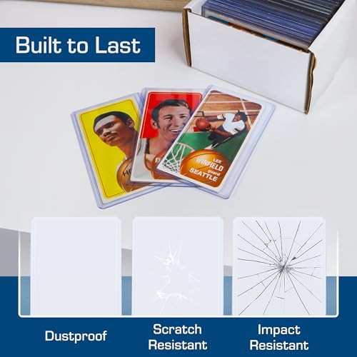 Tall Card Topload Holders – 25 Pack | Premium Top Loaders for Sports Trading