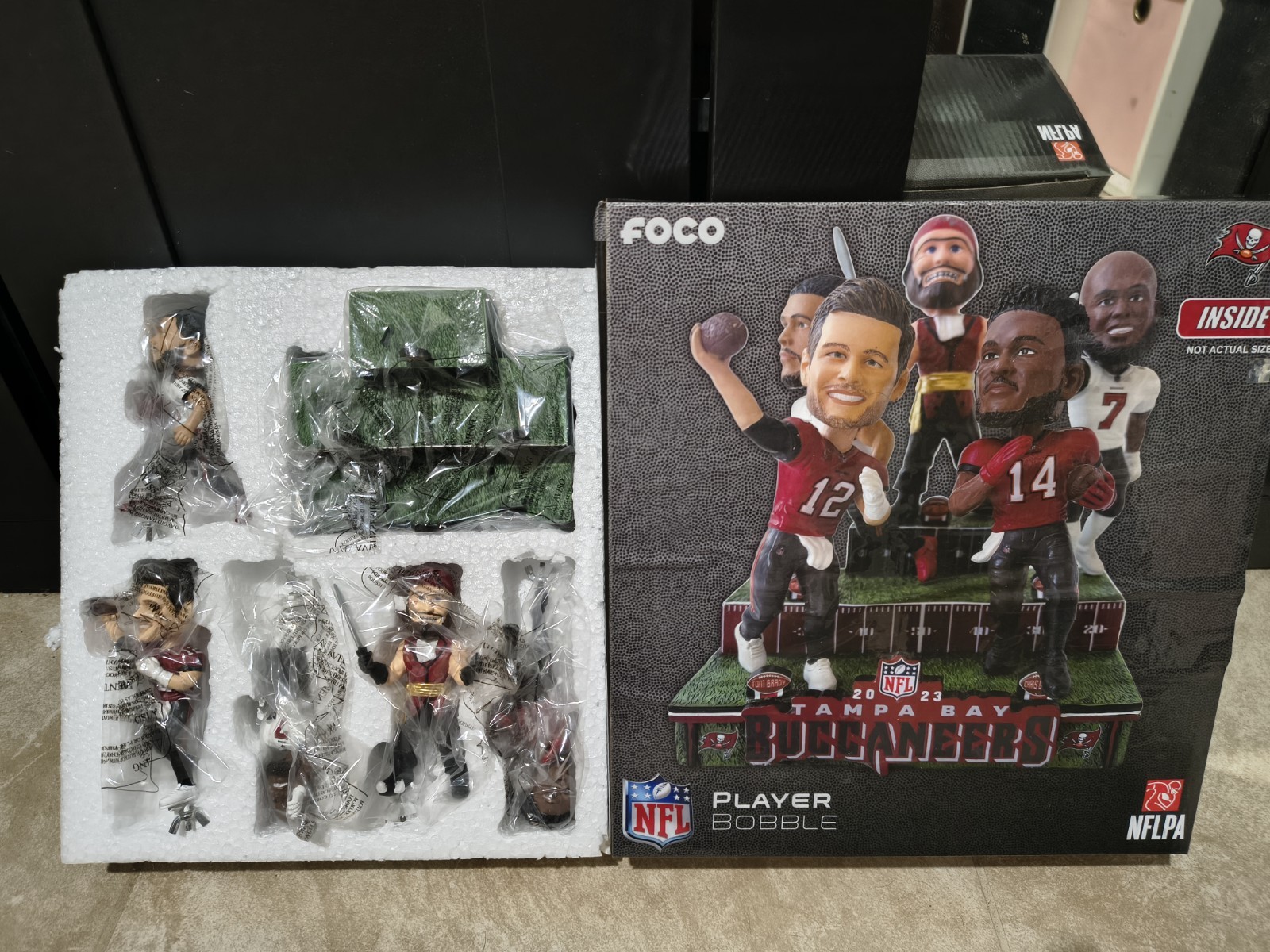 Tampa Bay Buccaneers Collage Mini Bobblehead Scene Bobblehead NFL Football