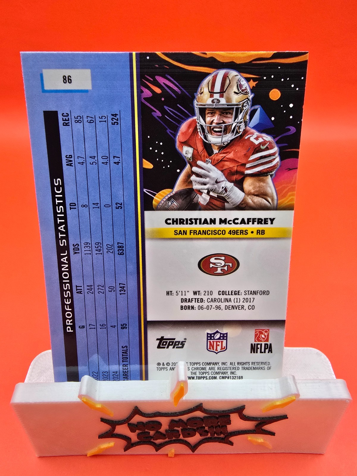 2025 Topps Chrome Cosmic Christian McCaffrey