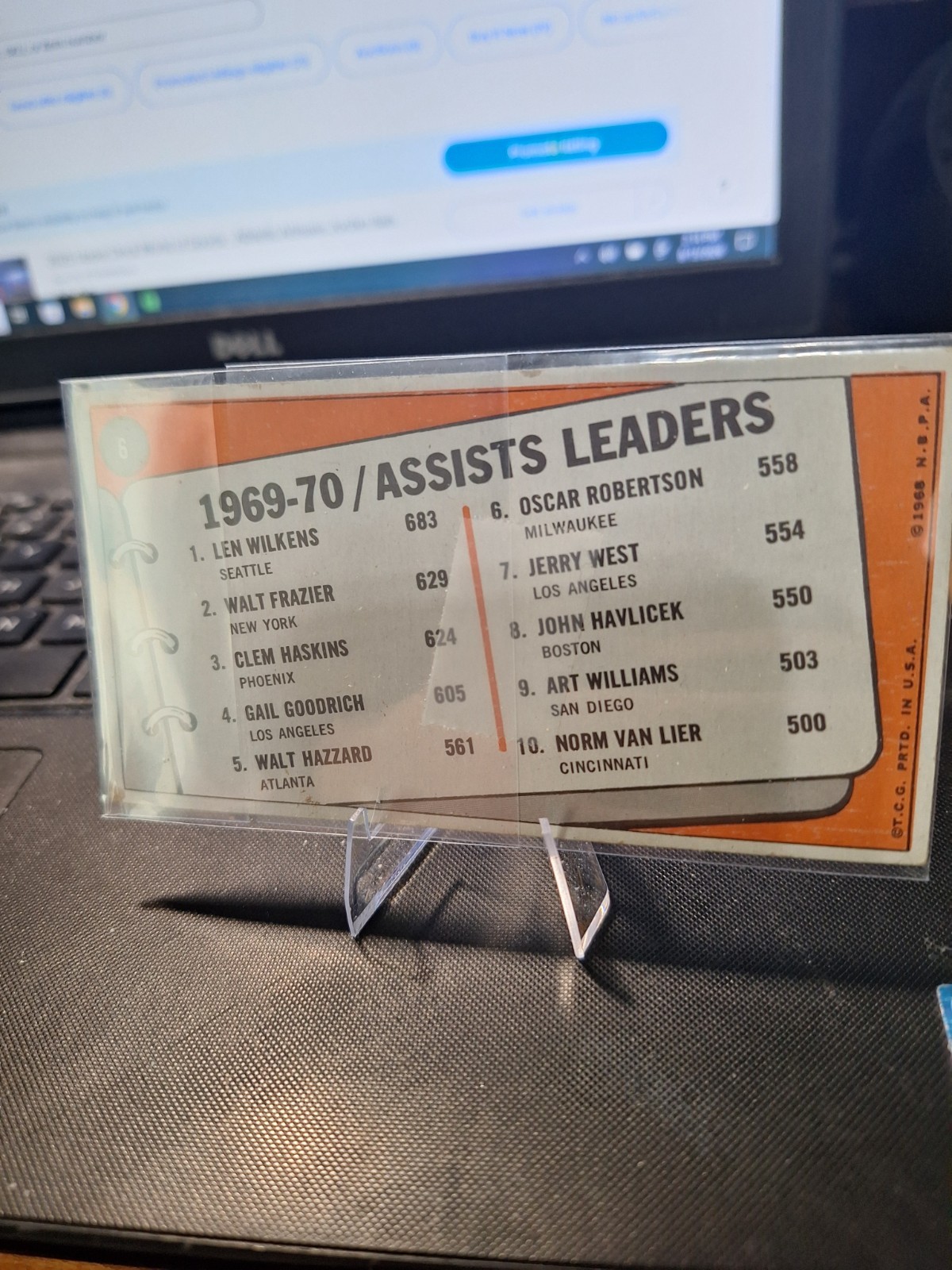 1970-71 Topps – League Leaders Walt Frazier, Lenny Wilkens, Clem Haskins #6 (RC)