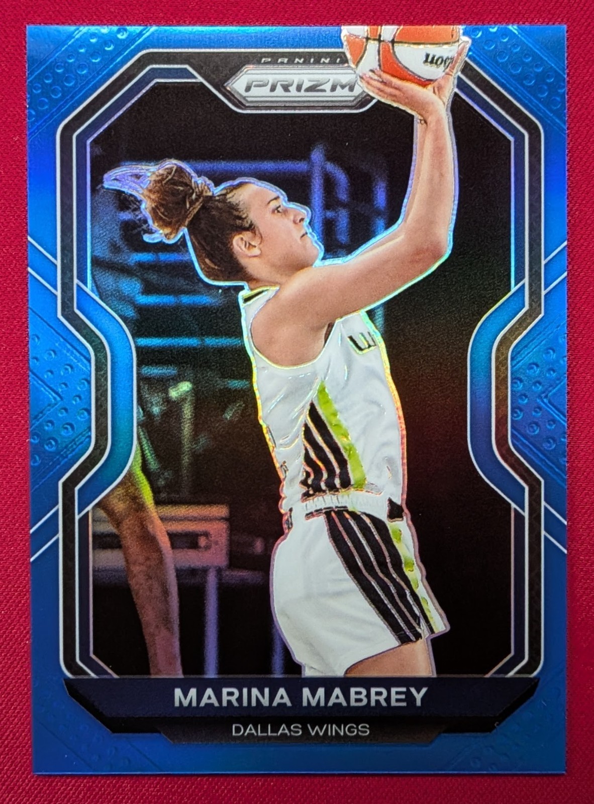 Marina Mabrey /149 Blue Rookie RC 2021 Prizm WNBA #15 Dallas Wings
