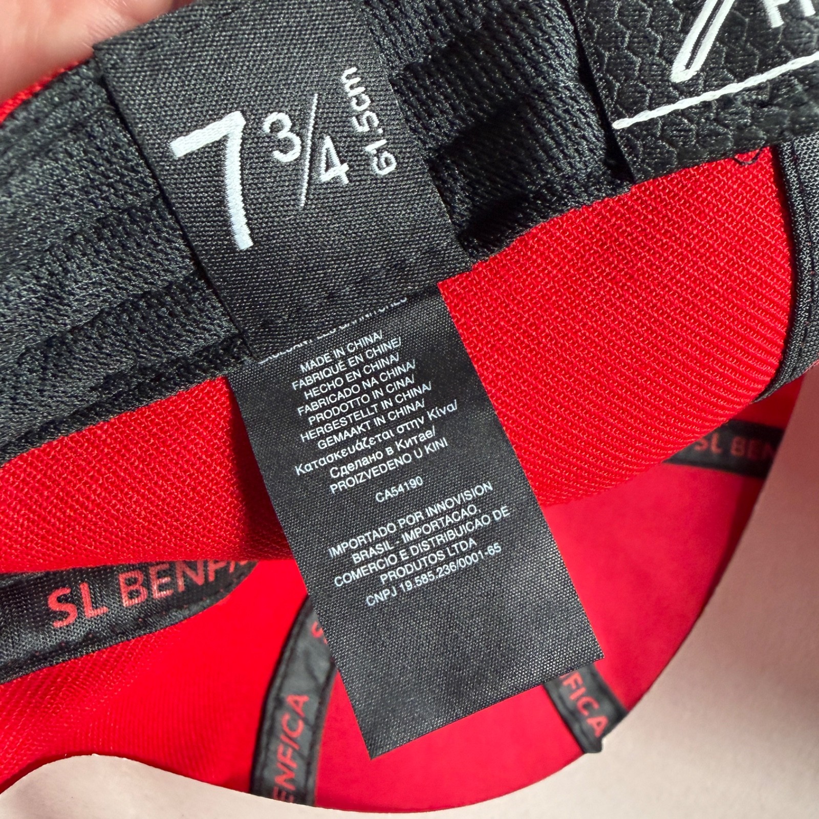 SL Benfica Fi Collection Fitted Hat 7 3/4 Soccer Cap Fan Ink