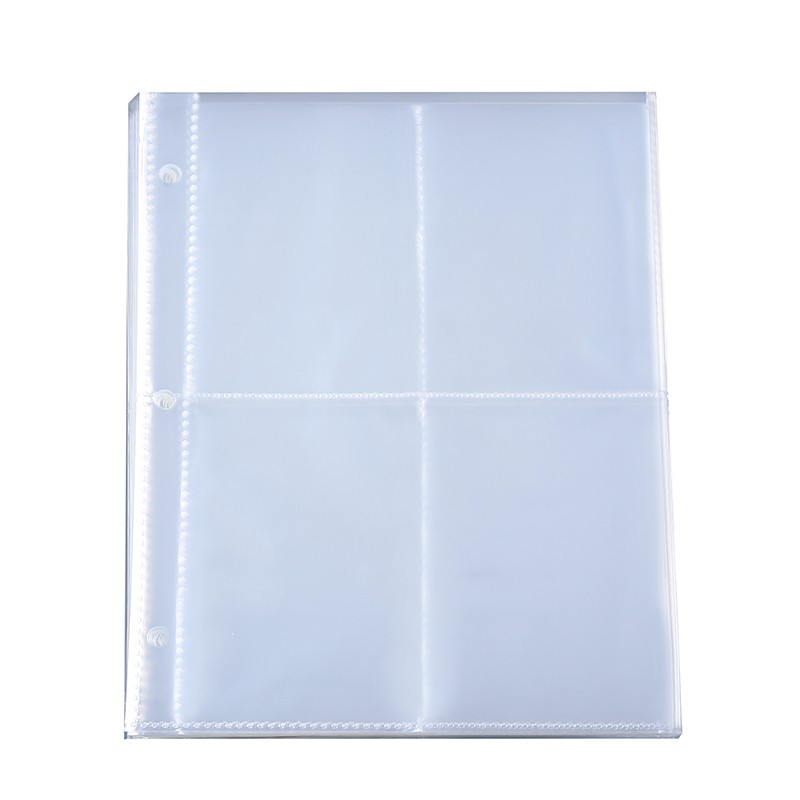 Trading Card Album Binder Protector Page Sleeves 8 Pocket x 60 Sheets Baseball