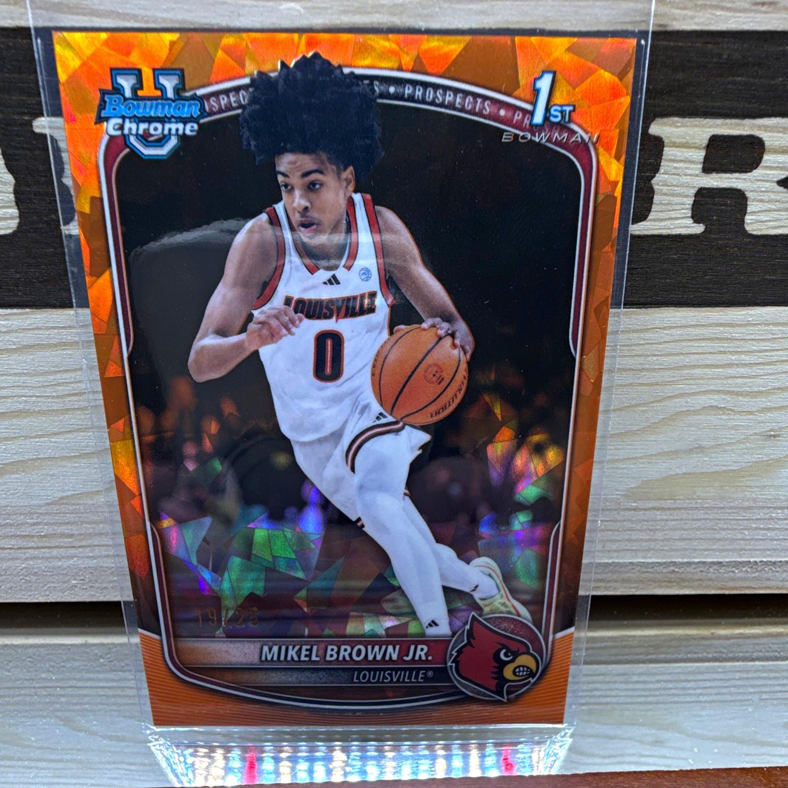 25-26 Bowman Chrome Sapphire Prospects Mikel Brown Jr. 1st Bowman /25 #BCP-12