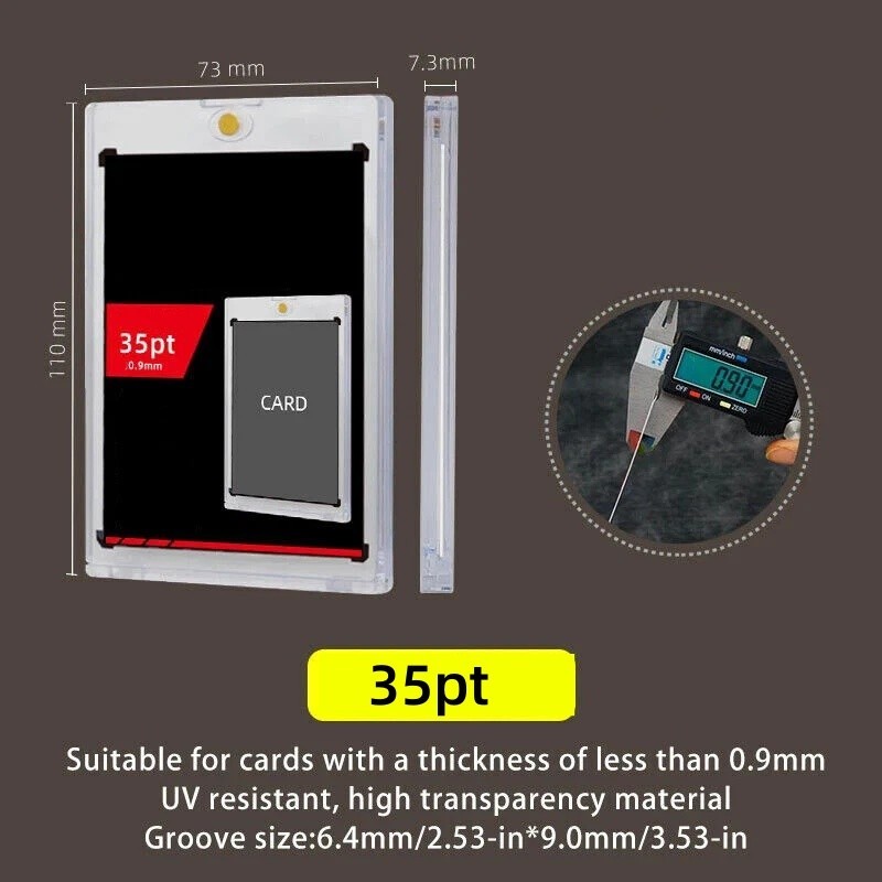 Magnetic One Touch Card Holder Case 5/25 Pack 35pt 100pt 130pt 180pt