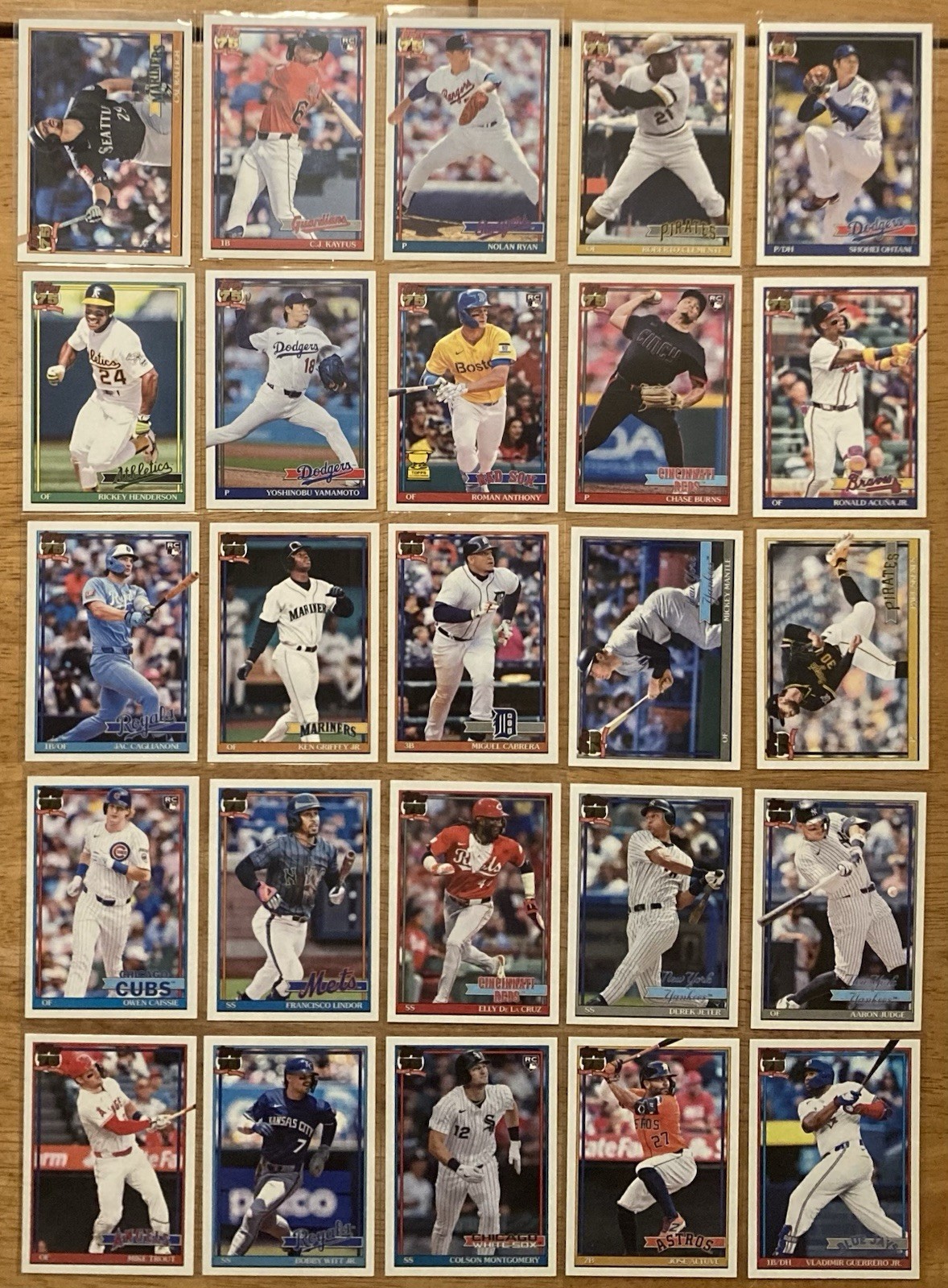 2026 Topps Series 1 1991 Topps 75th Anniversary Insert #T91-1–T91-100 You Pick