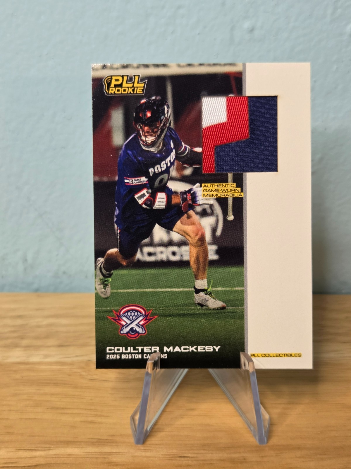Premier Lacrosse League – 2025 Flagship PLL – Coulter Mackesy – Relic Rookie RC
