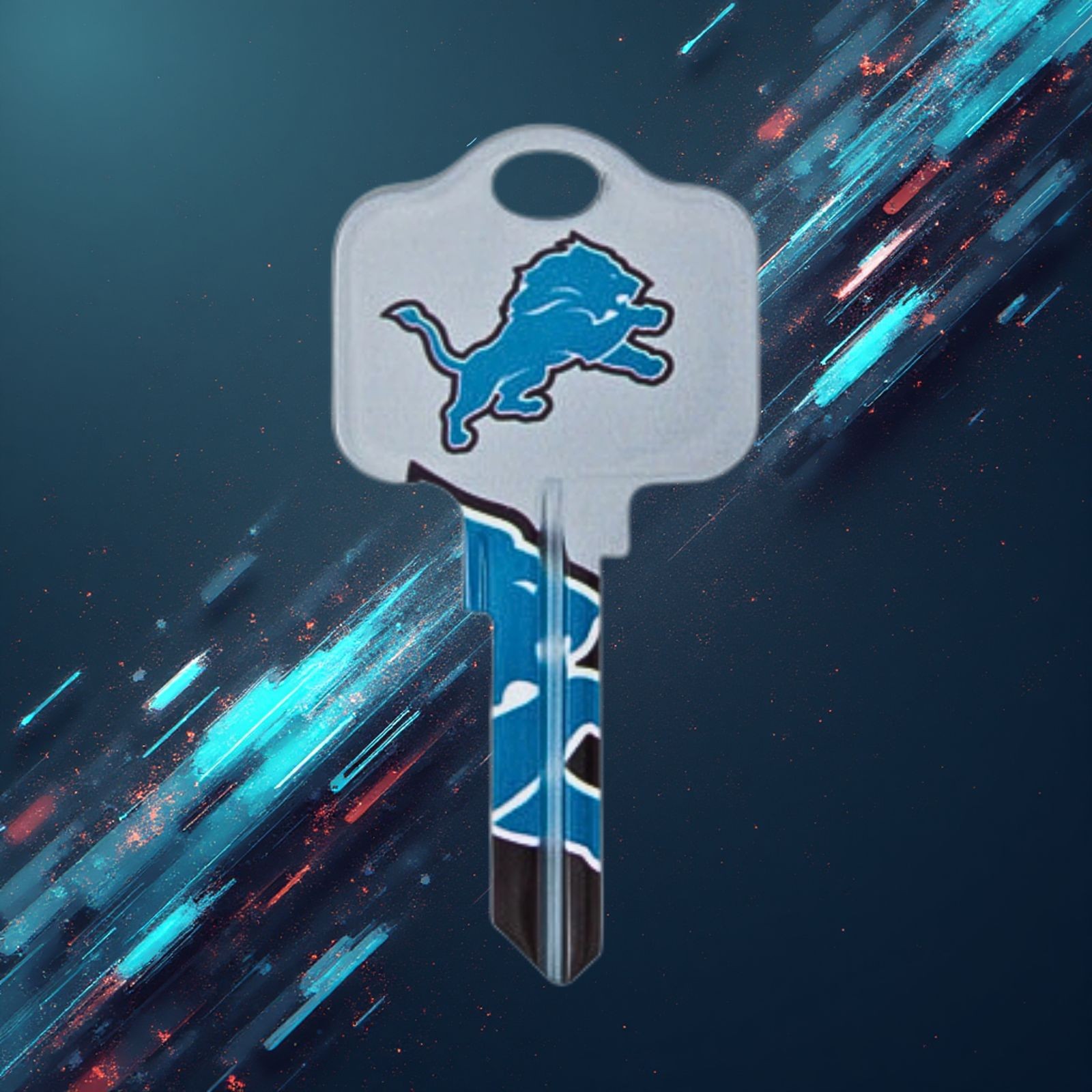 Officially Licensed NFL Football Team House Key Blank, Kwikset Schlage