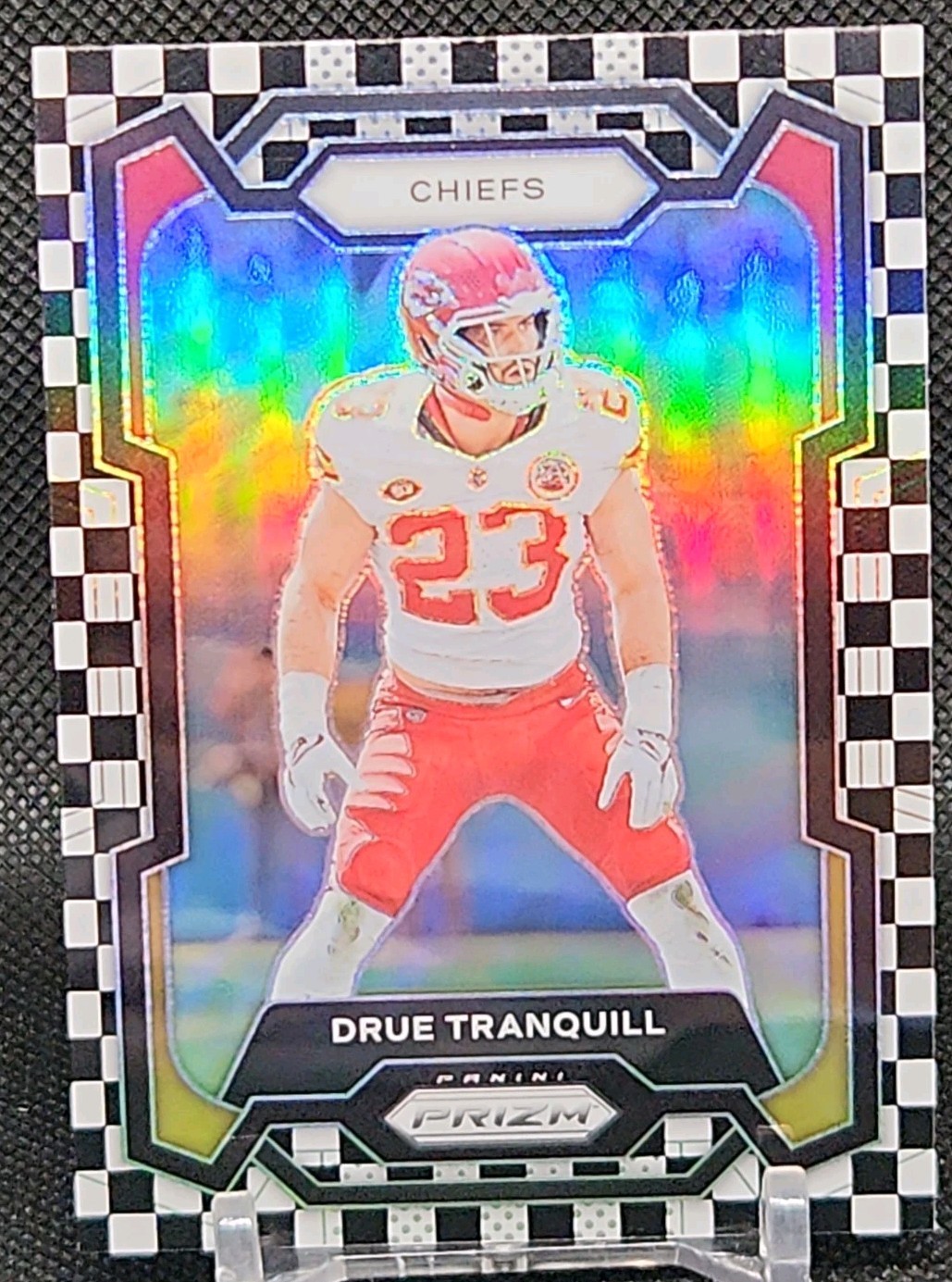 2023 Panini Prizm Drue Tranquill Black & White Checkerboard Prizm Card #156 SSP