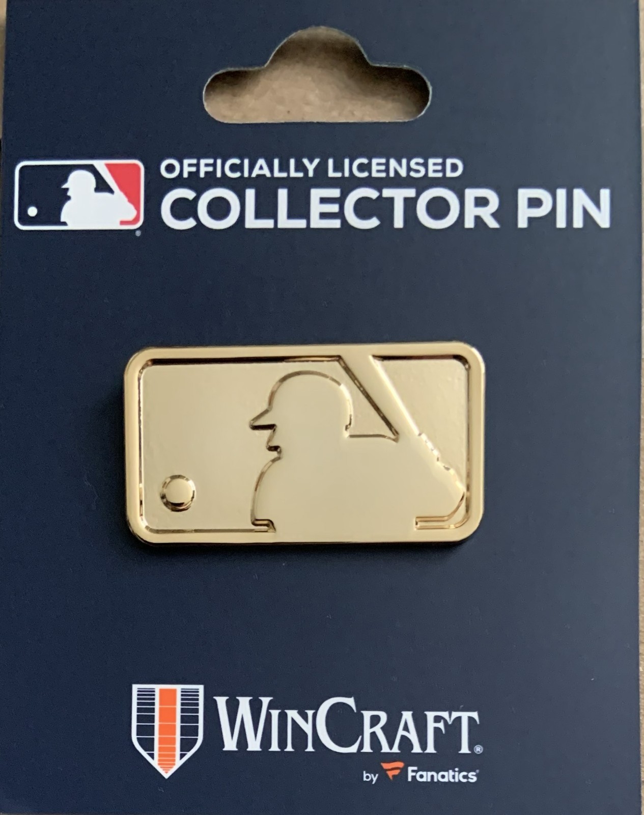 MAJOR LEAGUE BASEBALL MLB GOLD COLOR LOGO COLLECTOR PIN NEW WINCRAFT