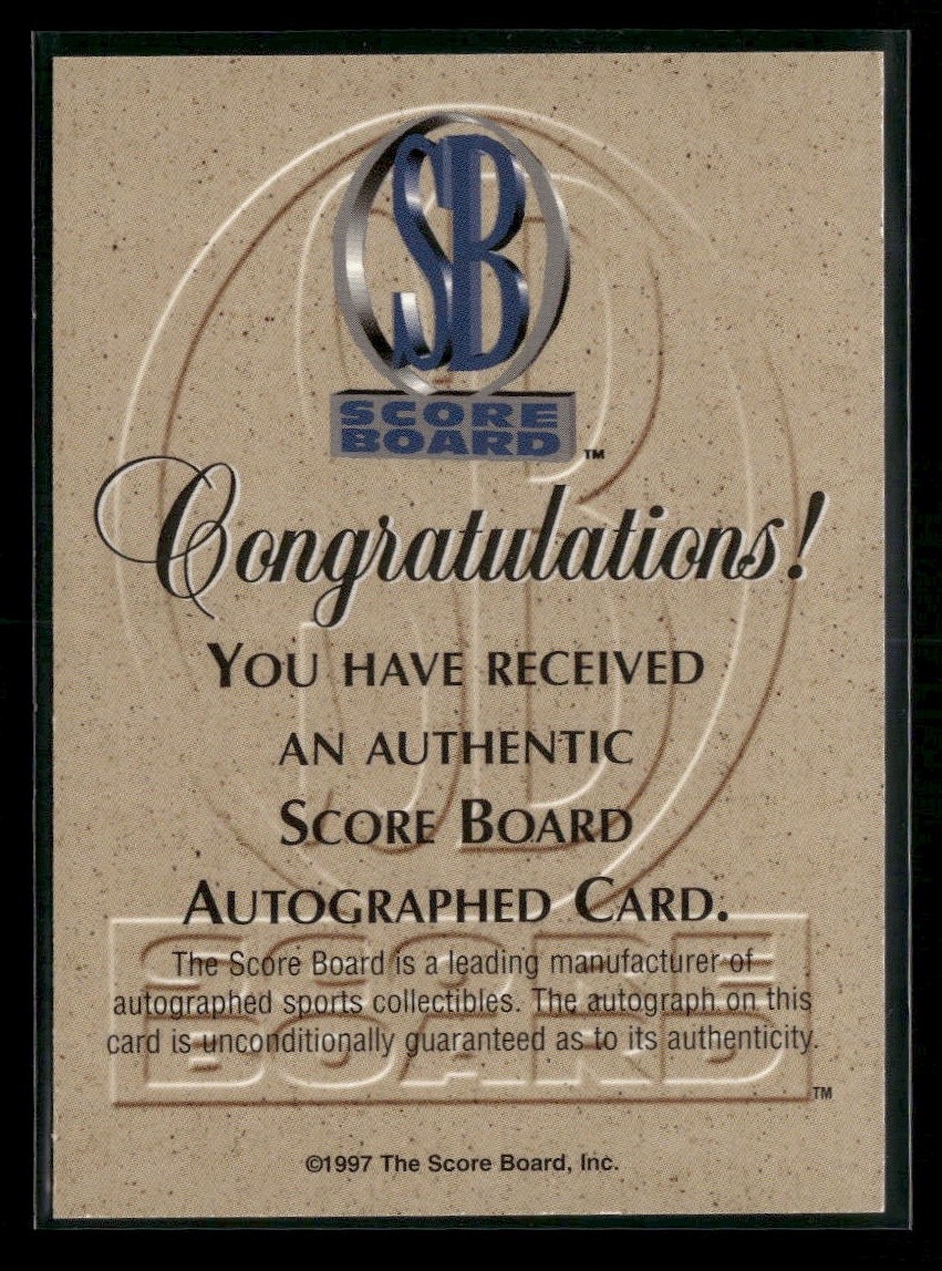 1997 Score Board Jose Cruz Jr. On Card Auto Autograph /1600