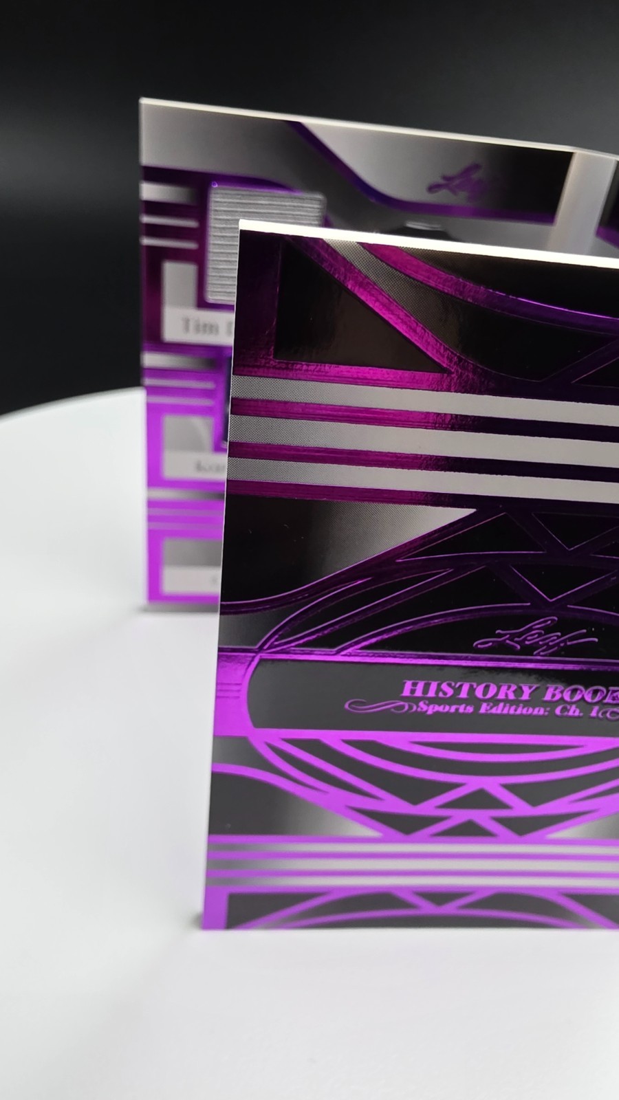 🏀”2/10″ – RARE 2023 Leaf History Book – Dressed To The Nines – PURPLE RELICS🏀