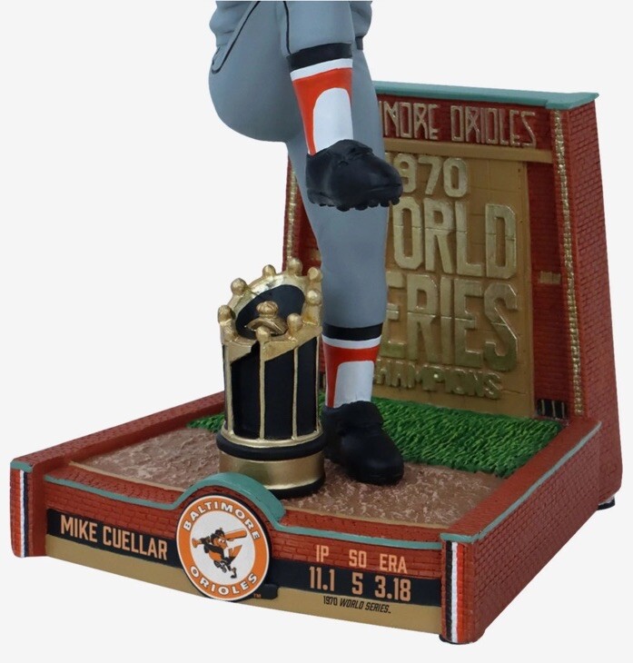 Mike Cuellar Baltimore Orioles 1970 World Series Champions Bobblehead MLB NIB