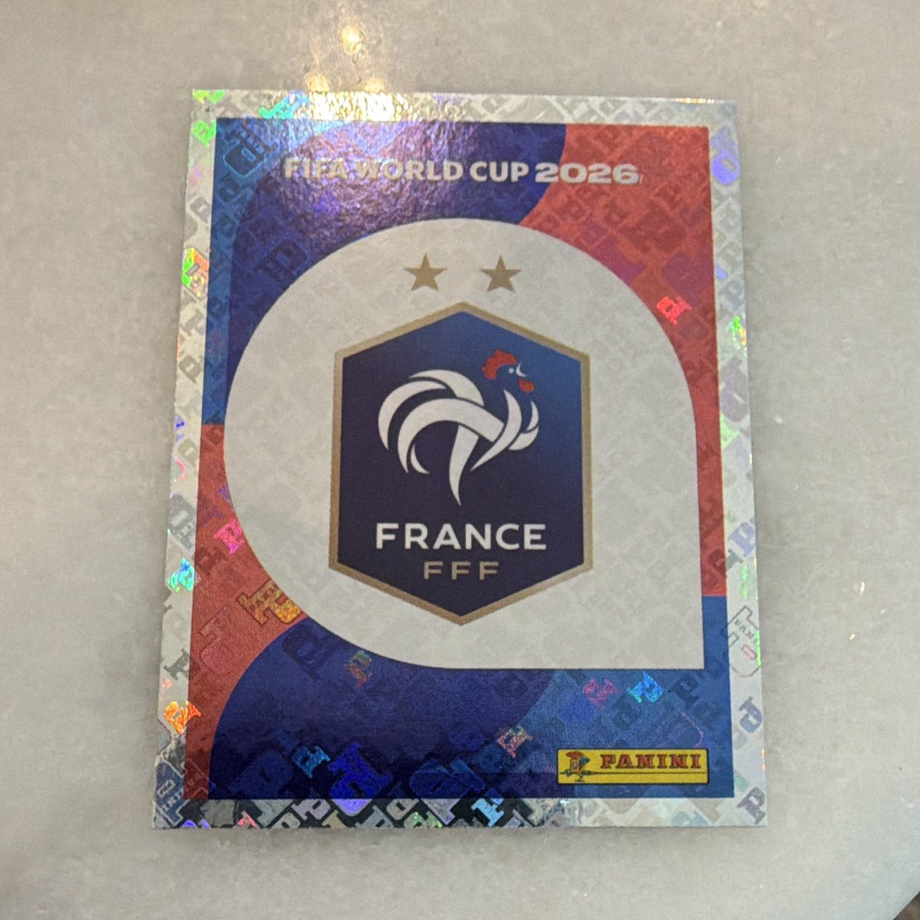 Panini FIFA World Cup 2026 France FFF Sticker FRA 1 Soccer Trading Card