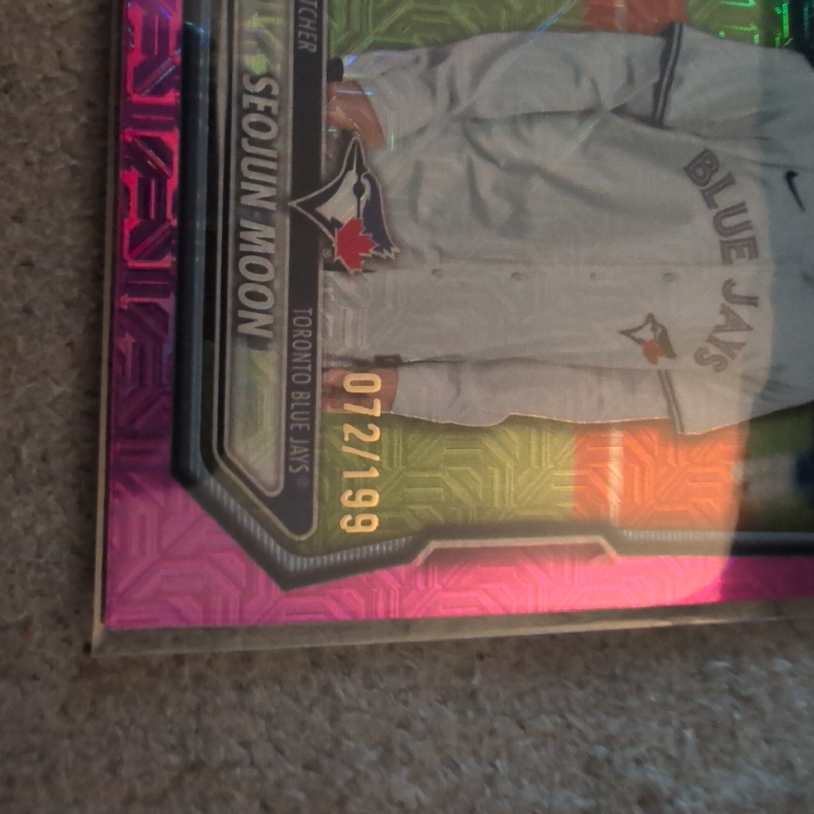 2026 Bowman Chrome Seojun Moon Fuchsia Mojo Refractor /199 Jays #BCP-127