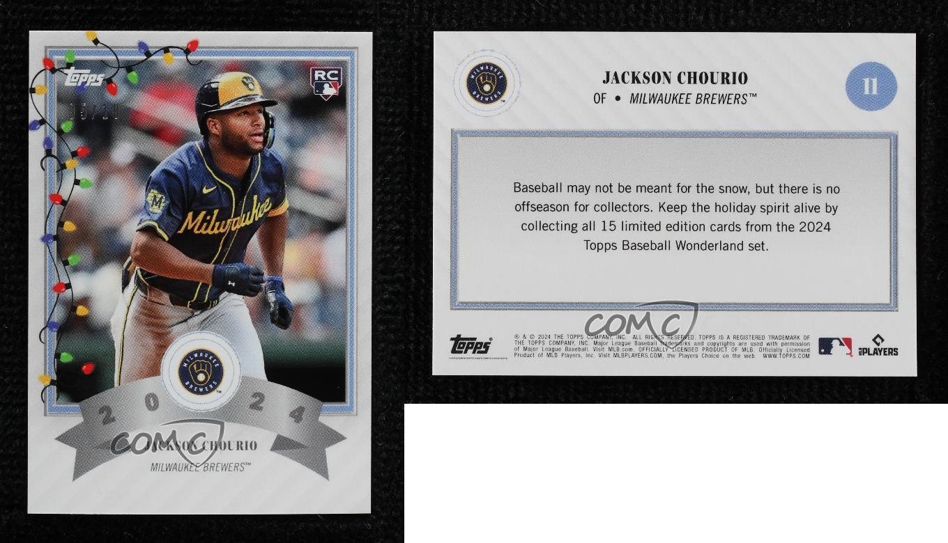 2024 Topps Wonderland Holiday Lights 5/10 Jackson Chourio #11 Rookie RC 1sr2
