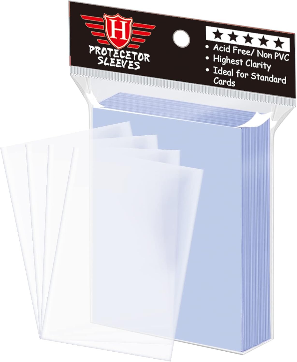 **100 Count Clear Penny Card Sleeves Soft Trading Card Protectors for MTG Sports