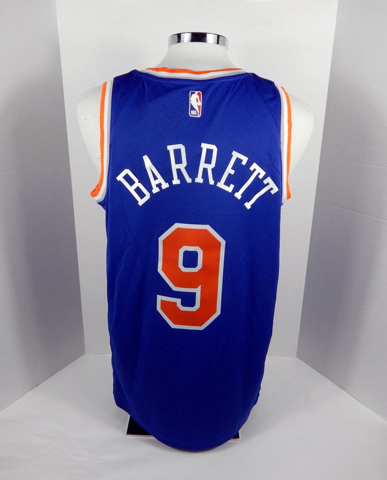 2022-23 Mens New York Knicks RJ Barrett #9 Swingman Icon Blue Jersey Nike 48