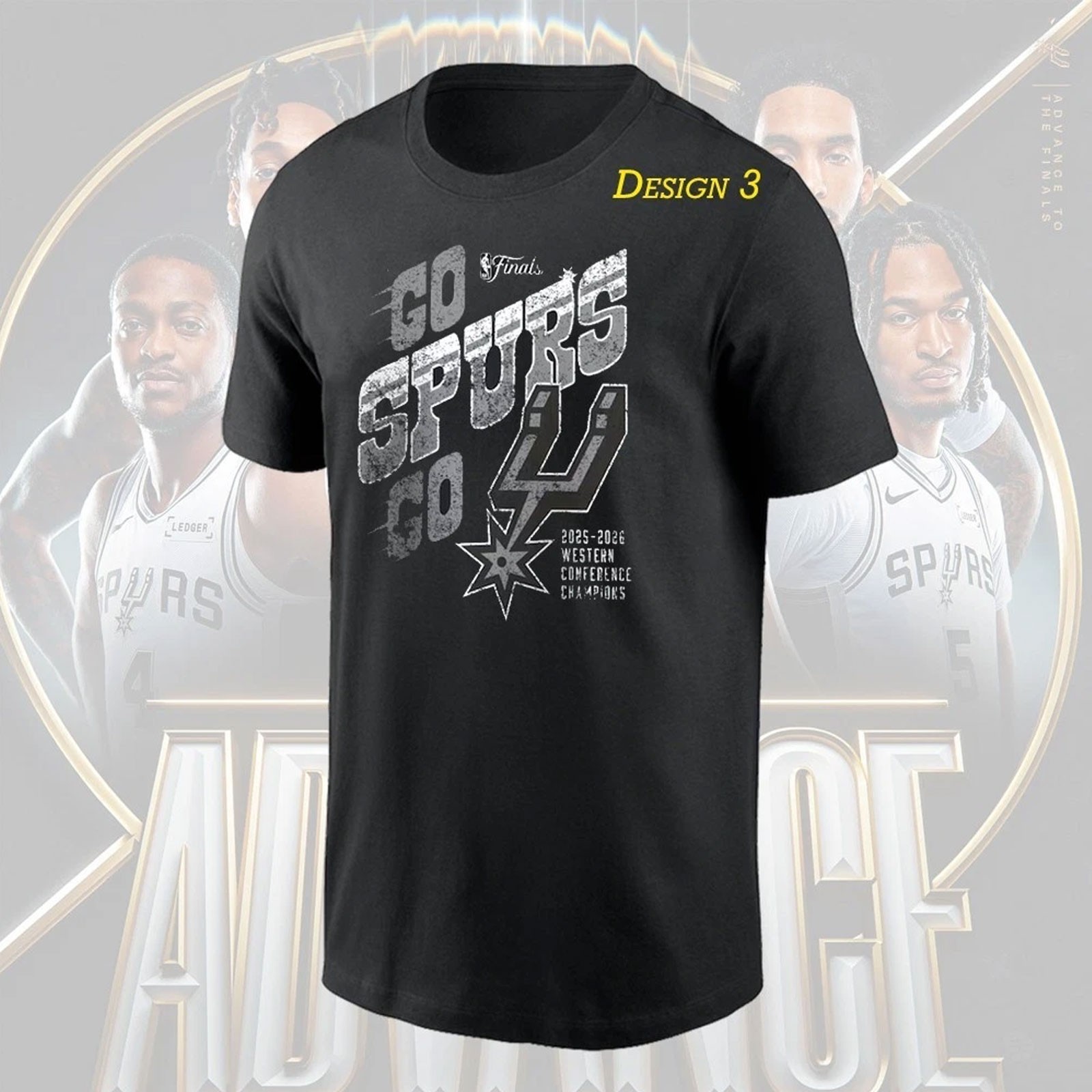 San Antonio Team 2026 Western Conference Champions All Design For Fan Spurs