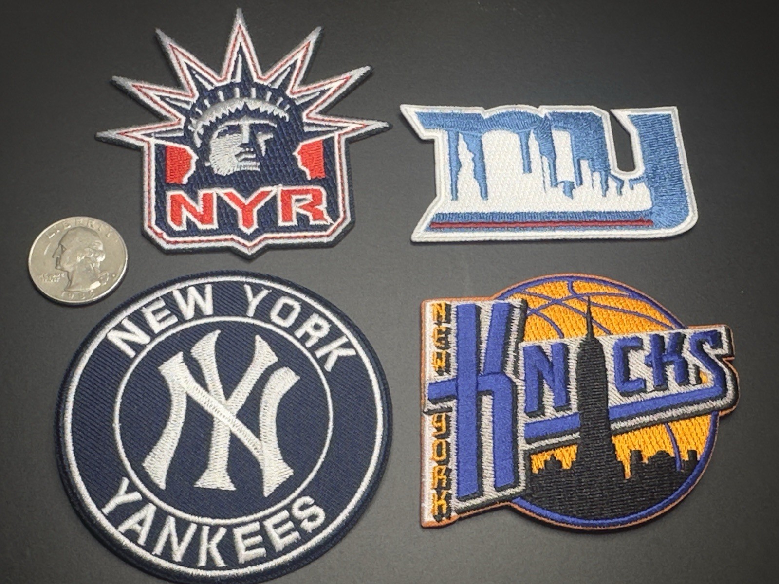 New York Sports Mix Lot Of 4 Embroidered Iron On Patch