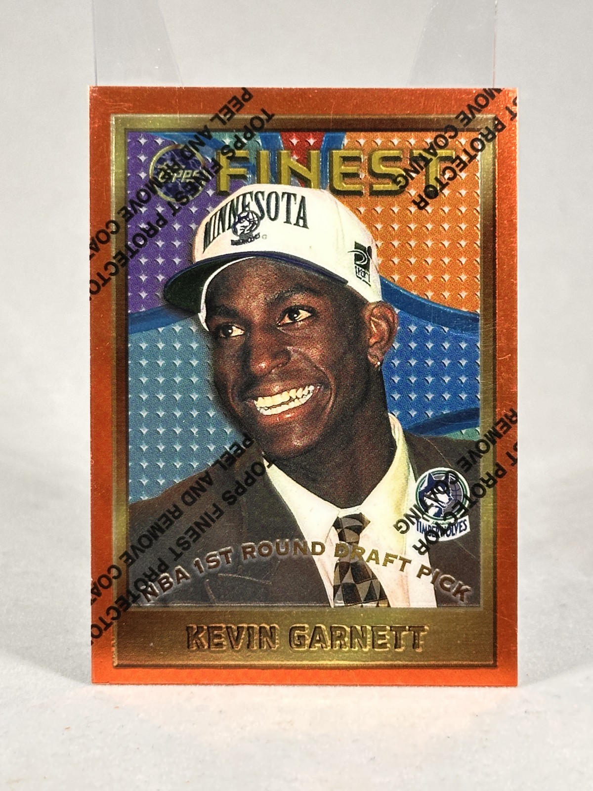 1995-96 Topps Finest – Kevin Garnett #115 (RC)