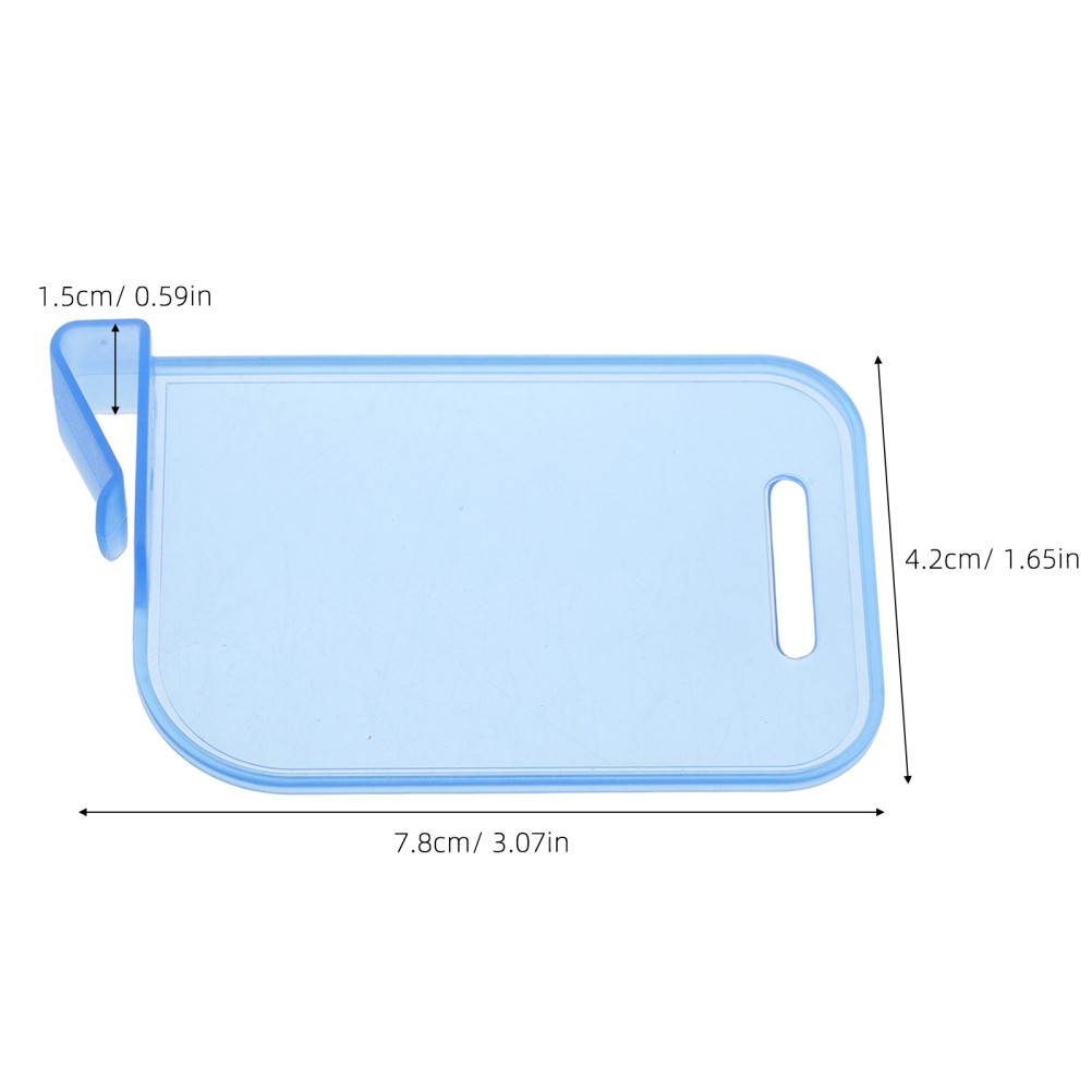 10pcs Trading Card Divider Box Baffle Plastic Clip Partition Board (Blue)