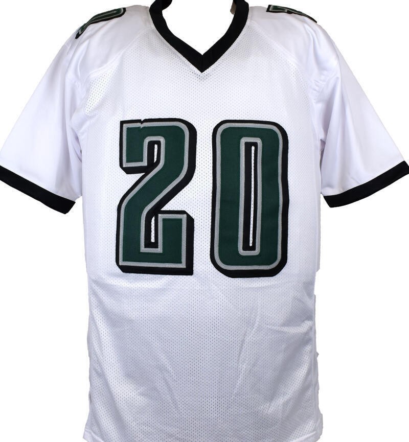 Brian Dawkins Autographed White Pro Style Jersey – Beckett W Hologram *Silver