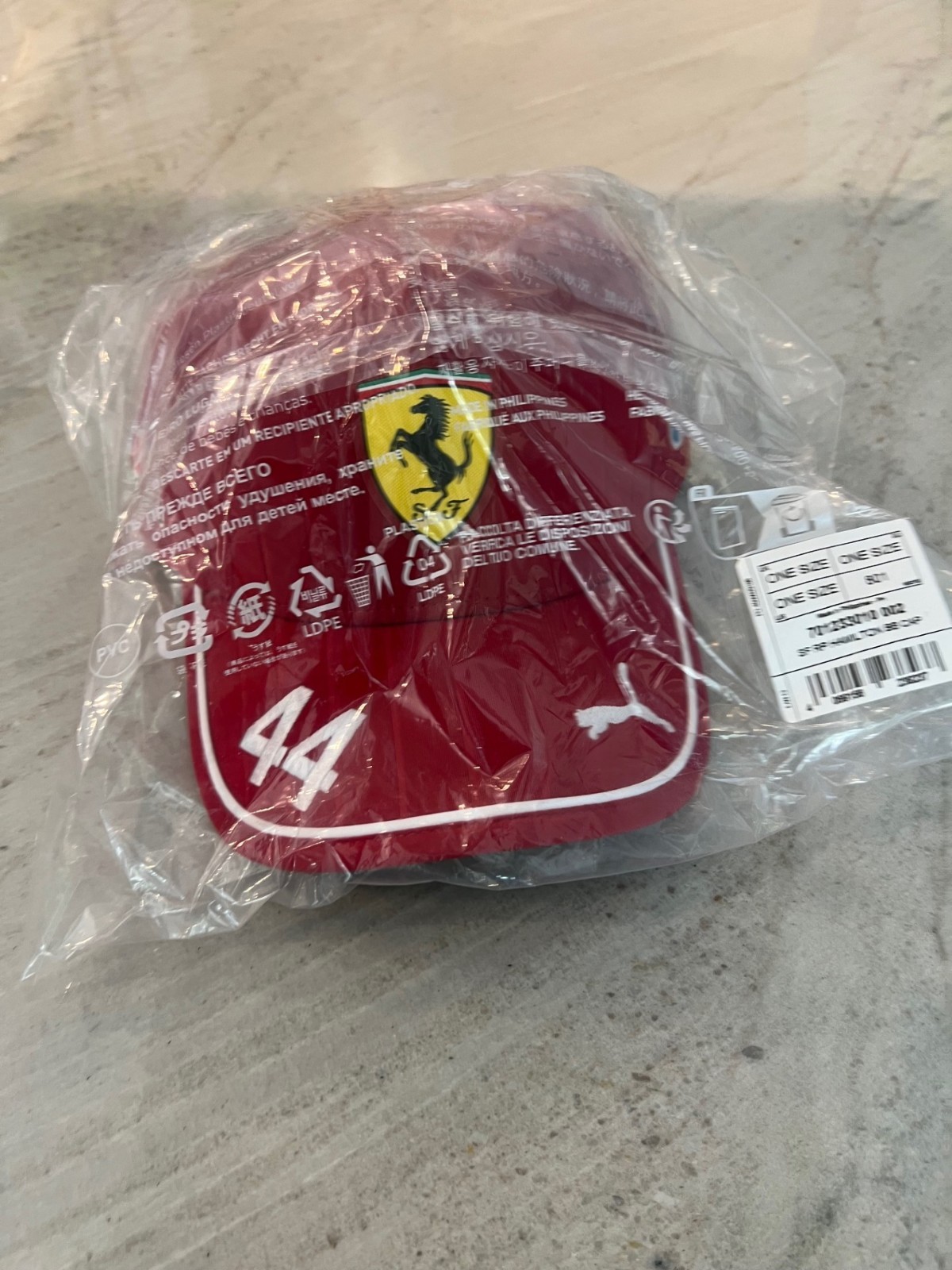 Scuderia Ferrari Lewis Hamilton 2025 Cherry Red Puma Driver Hat NEW