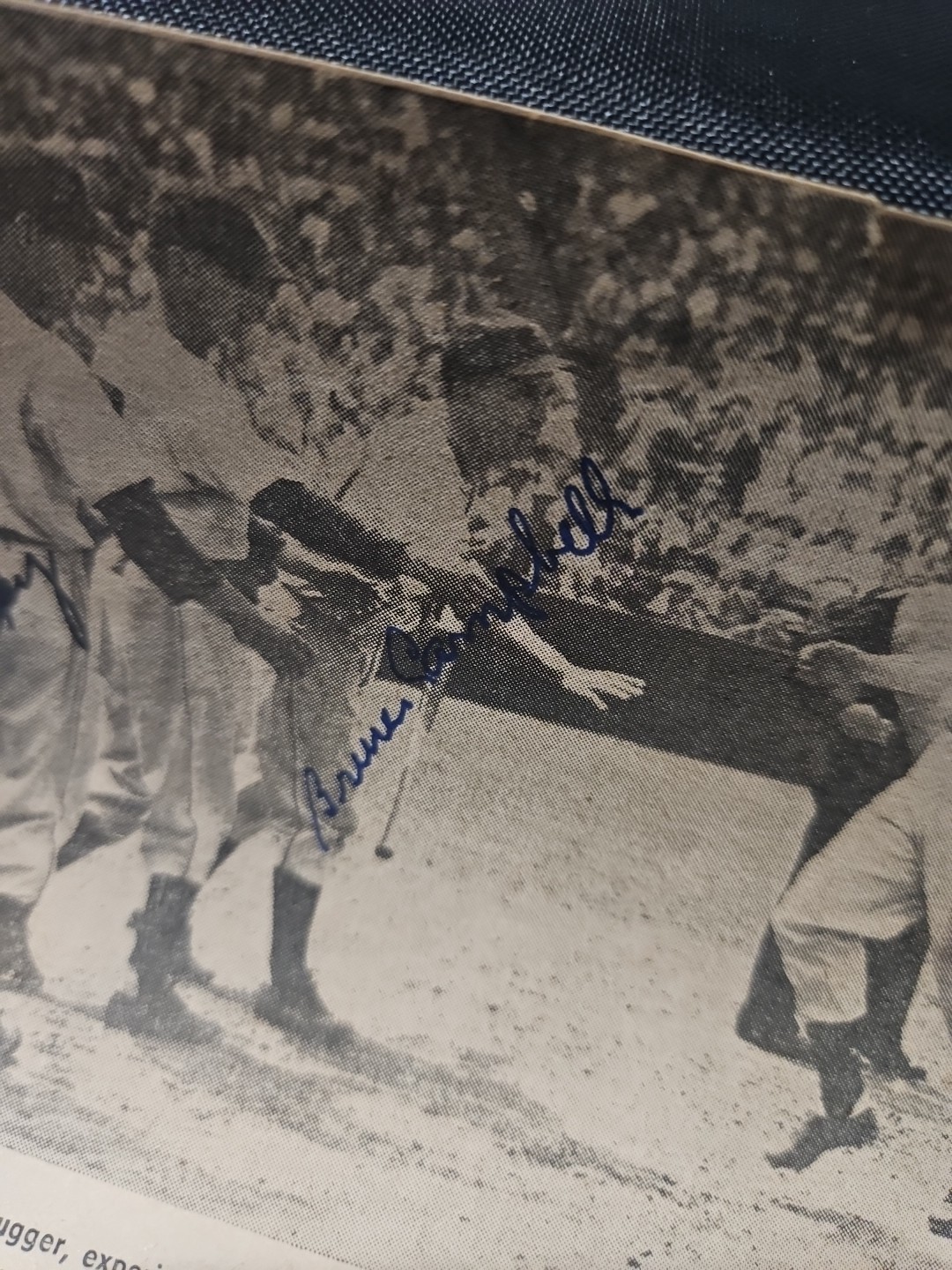 MLB Bruce Campbell & Barney McCosky Signed 1940 Newspaper Photo 5 x 4 1/2