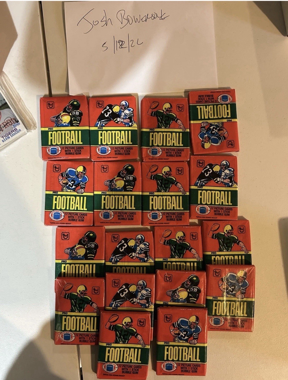 One 1980 Topps Football Unopened Wax Pack