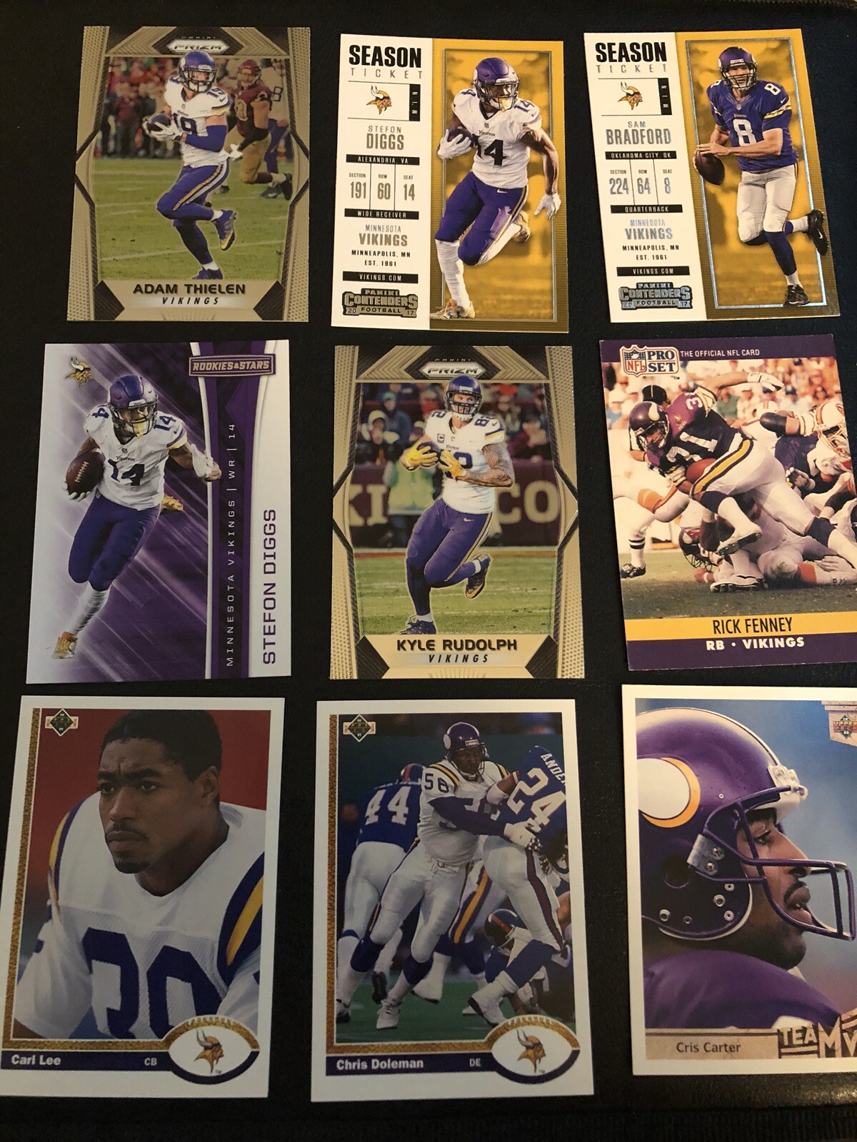 Lot Of 50 Minnesota Vikings Football Cards.