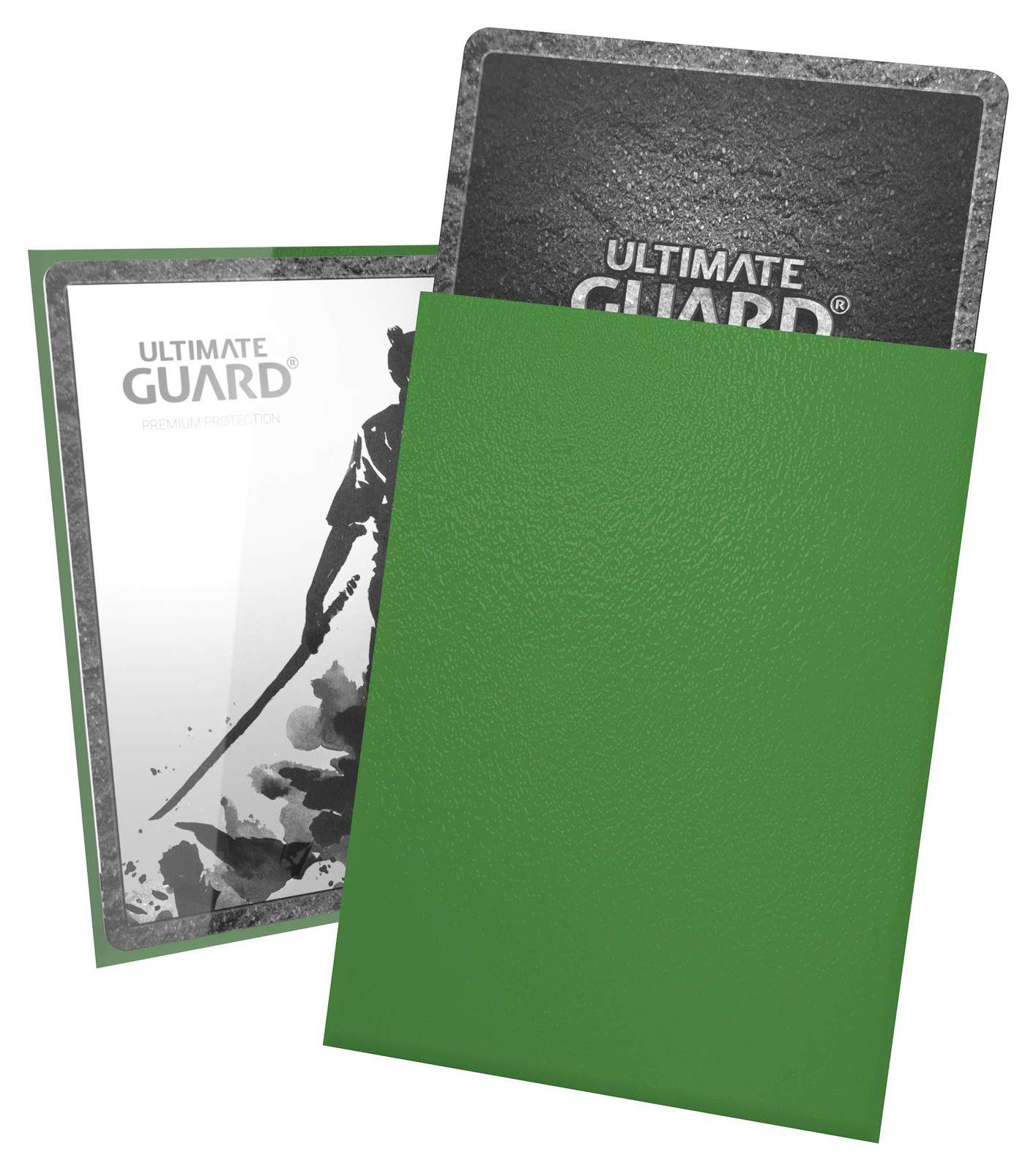 Katana Card Sleeves: 100 Standard Size TCG Sleeves, 66 x 91mm, Green Back, To…