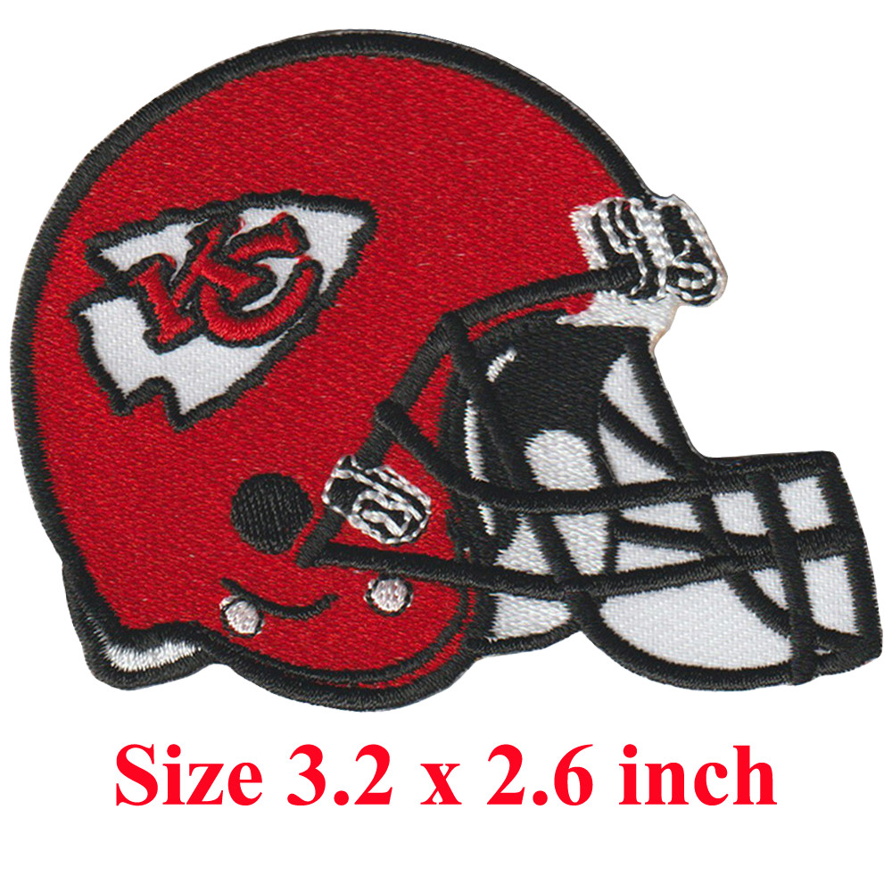 Wholesale Kansas City Chiefs Football Logo 3.2 in x 2.6 in Sew Iron on Patches