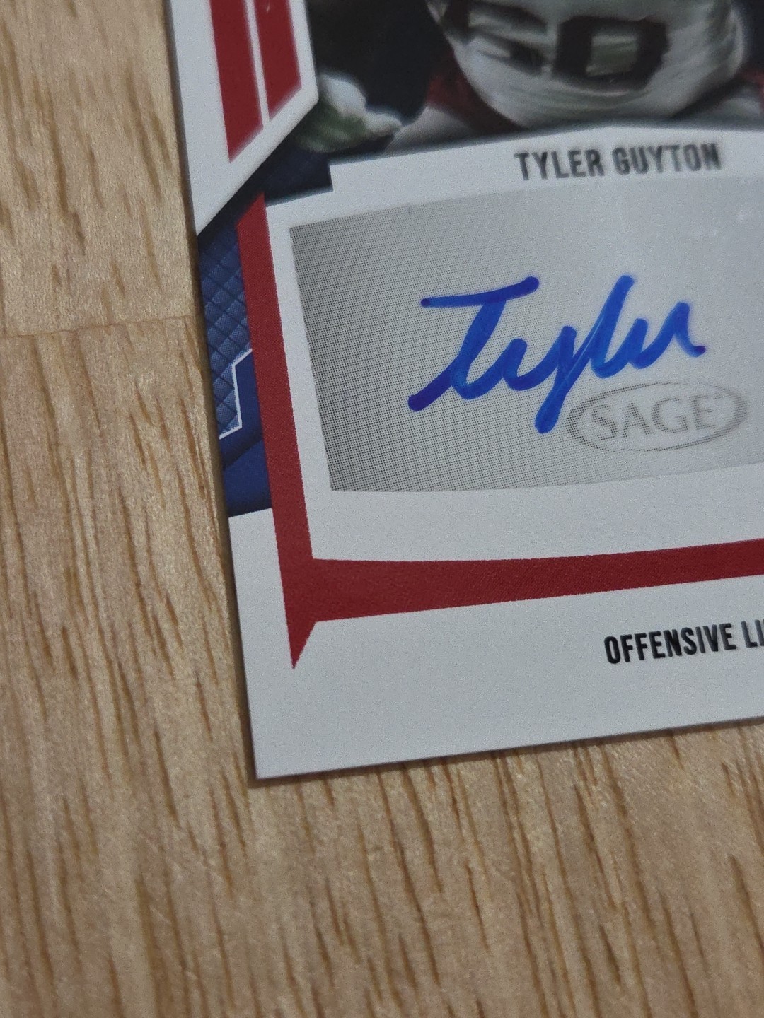 2024 SAGE TYLER GUYTON Red Autograph #A-TG2 Rookie Auto RC Cowboys
