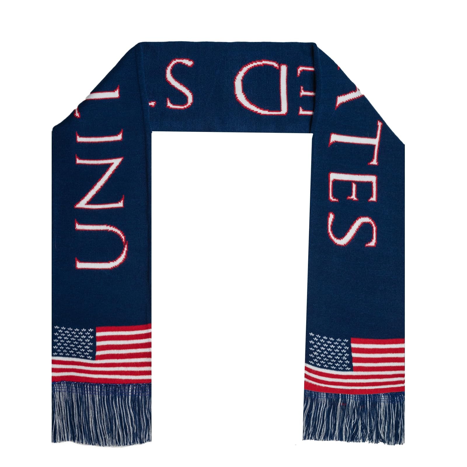 American Scarves Premium USA Soccer Team 59 inches x 6 inches, Multicolor