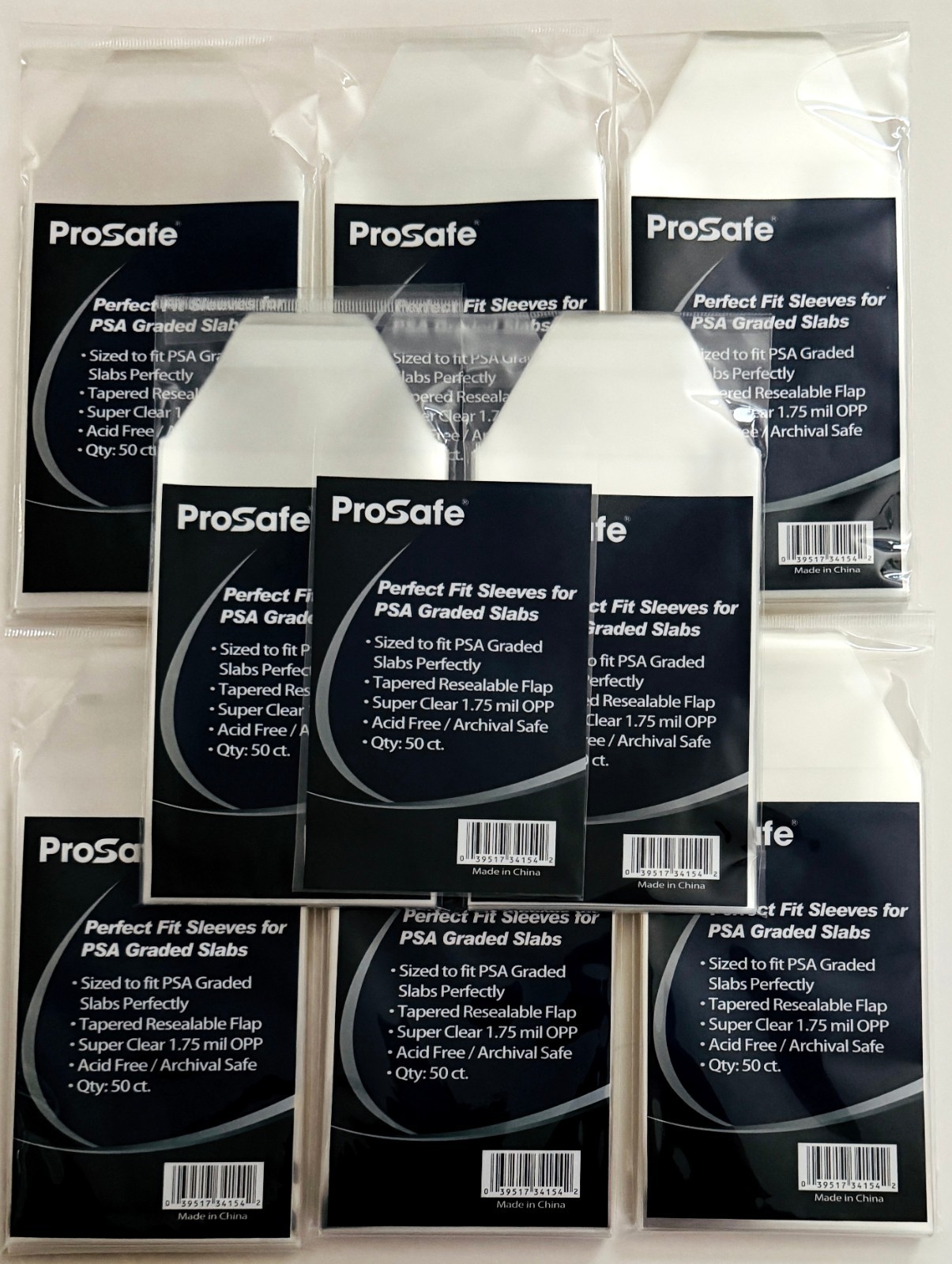Card Sleeves PSA Graded Perfect Fit Slabs RESEALBALE – 50 100 200 500 1000 2500