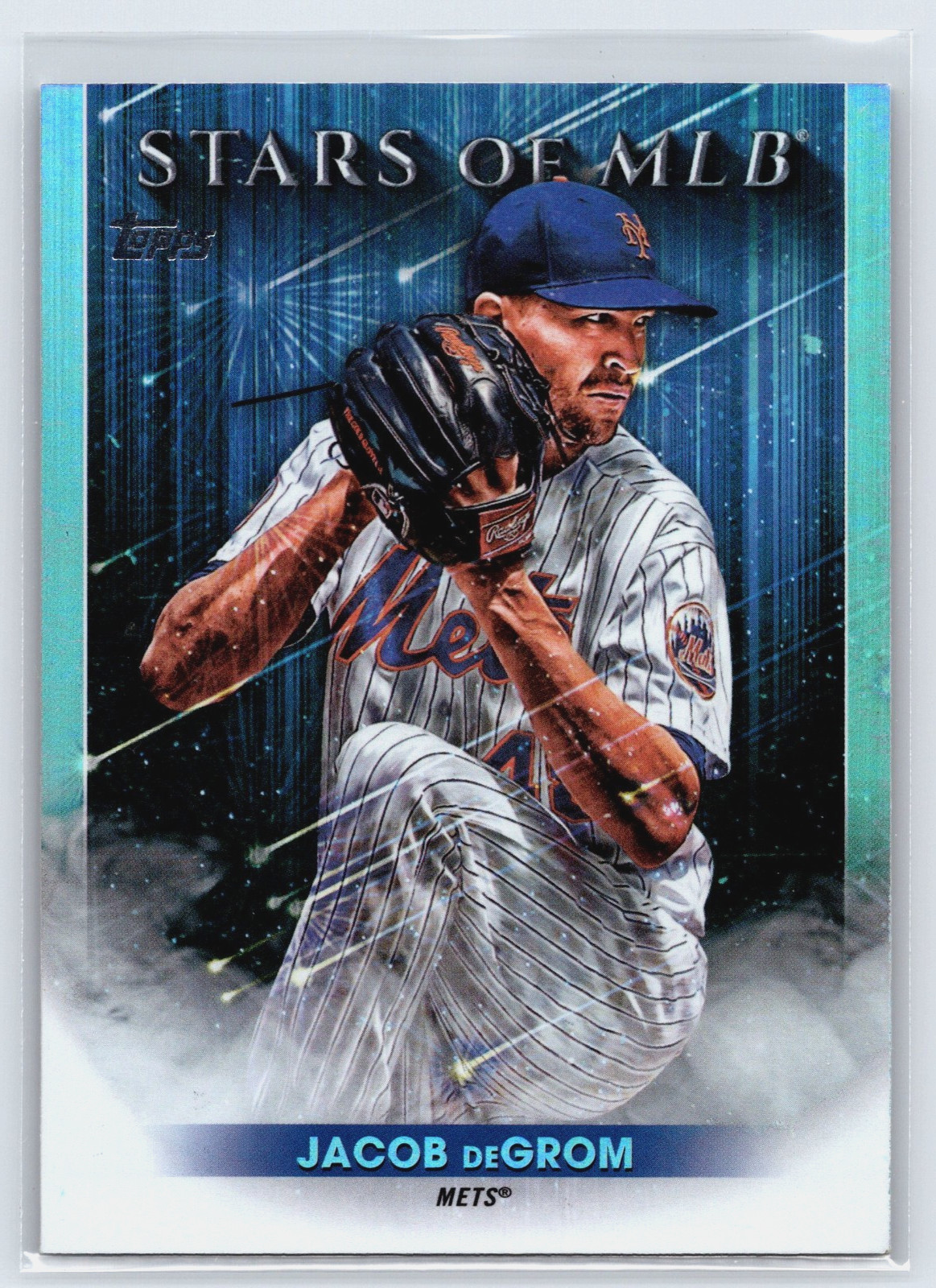 2022 TOPPS SERIES 1 BASEBALL JACOB deGROM STARS OF MLB Chrome #SMLBC-13