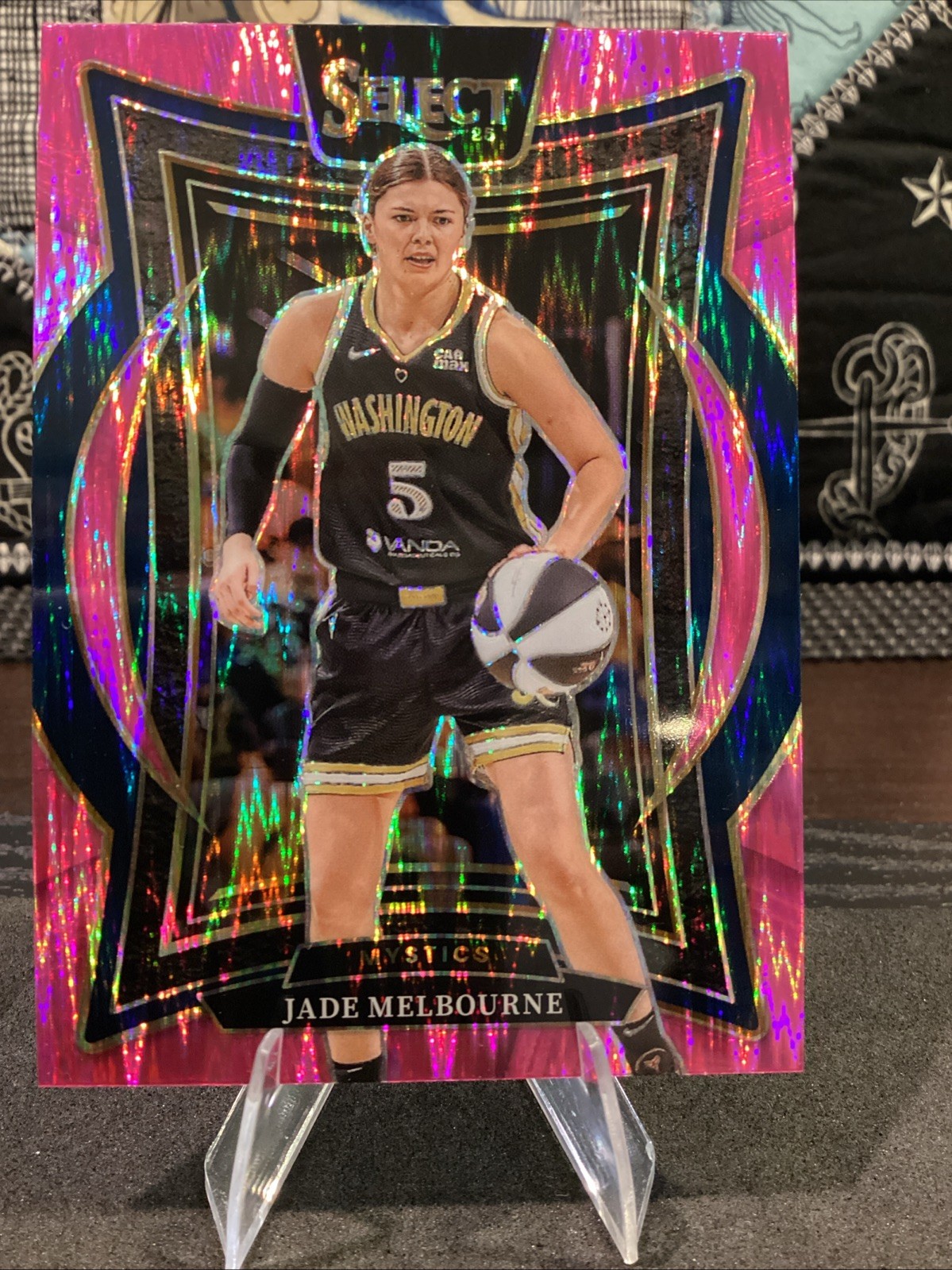 2025 Panini Select WNBA Jade Melbourne #3 Concourse Pink Flash