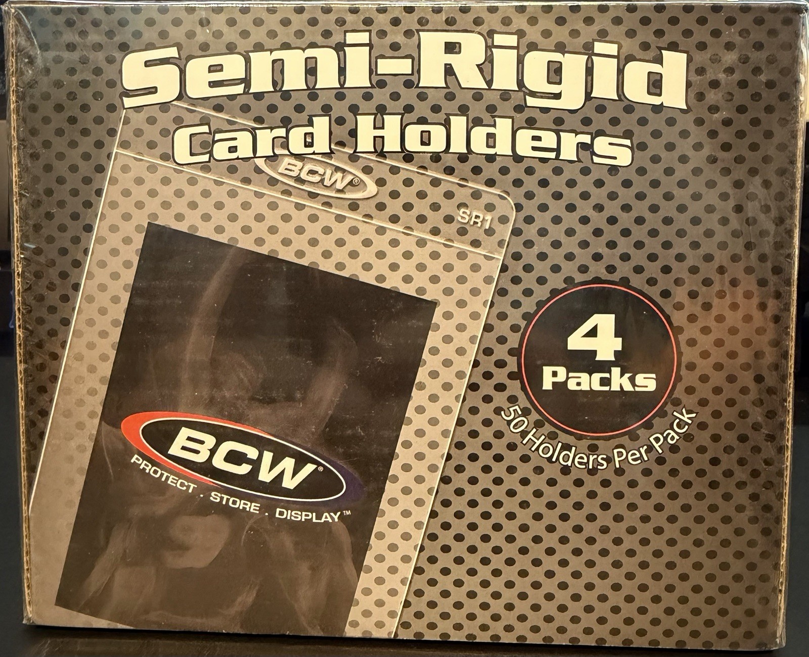 BCW Semi-Rigid Card Holders #1 4 Pack 200 TOTAL PSA BGS SGC Card Saver