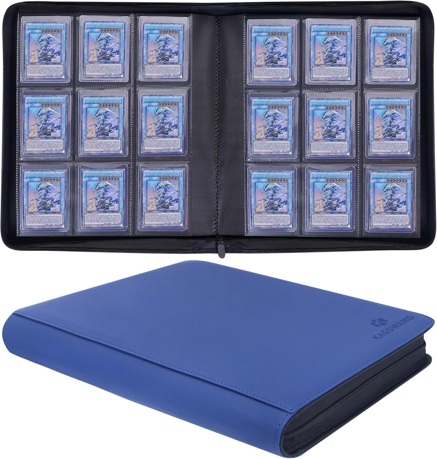 Toploader Binder, Holds 324 Toploaders, 9 Pockets, Top Loader Binder for Cards S