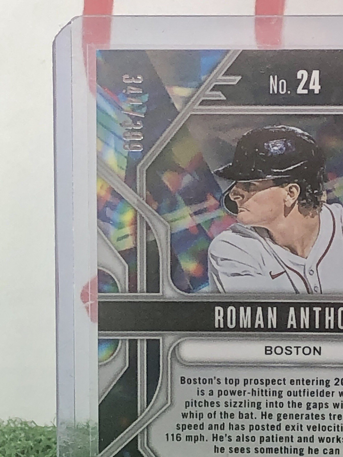 ROMAN ANTHONY RED PULSAR /399!! GEM MINT!! 2025 PANINI PRIZM PRIZMATIC 24