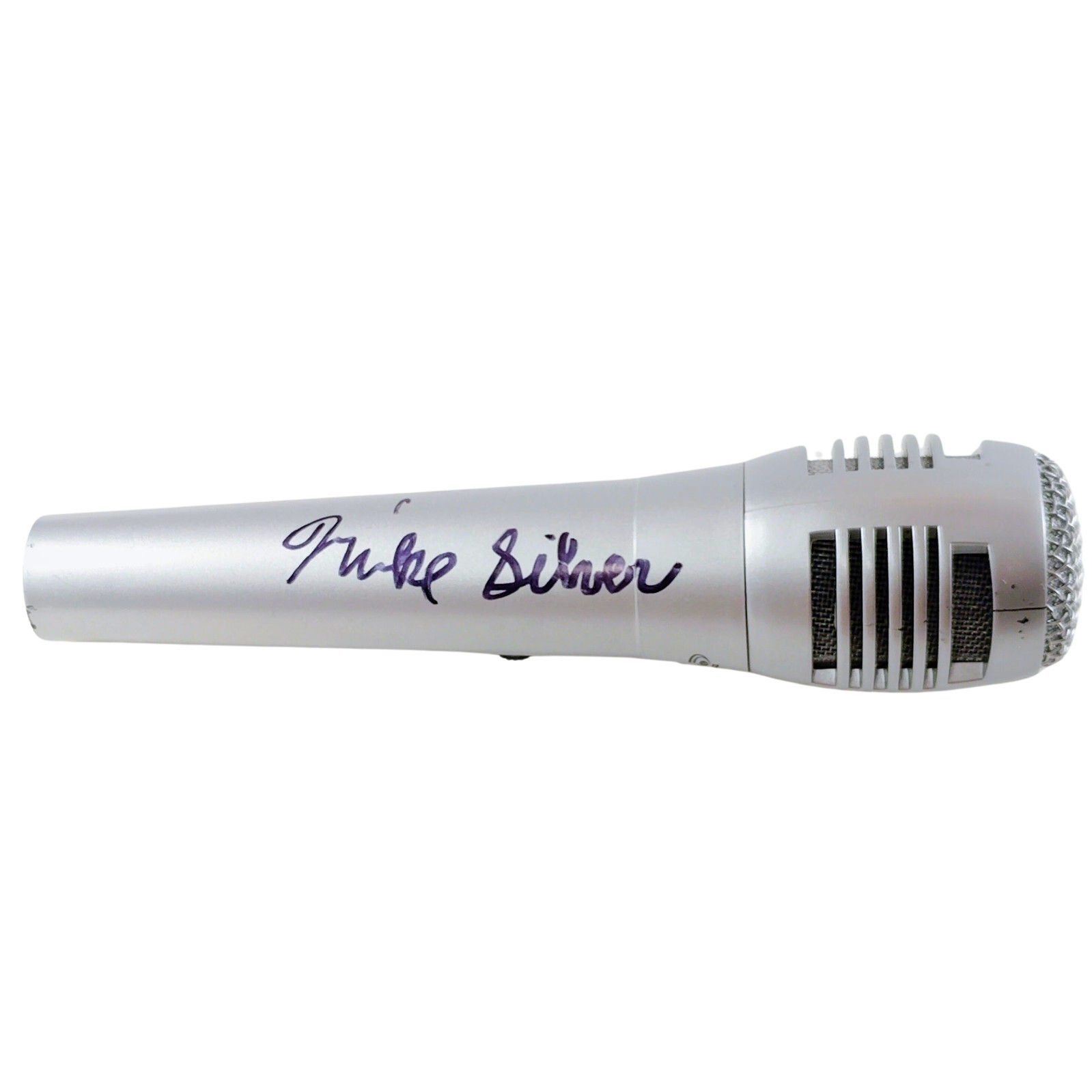 Michael Silver Signed Microphone NFL Network Football Analyst Autograph Proof