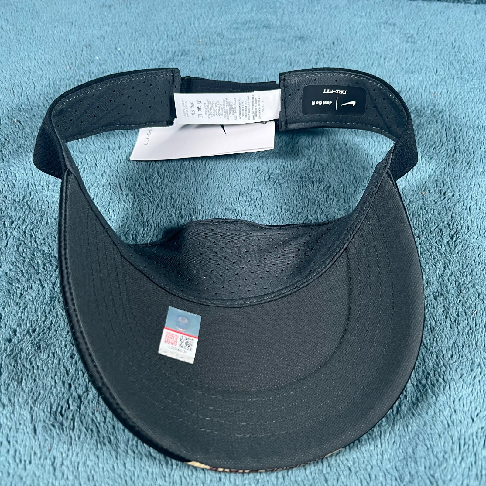 Nike Florida State Seminoles Unisex Black Swoosh Dri-Fit Adjustable Sports Visor